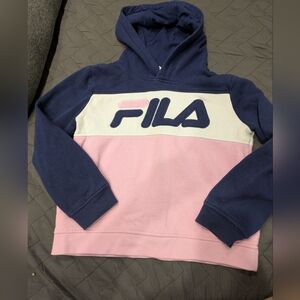 Free With Pourchase Fila Navy and Pink Colorblock Hoodie
